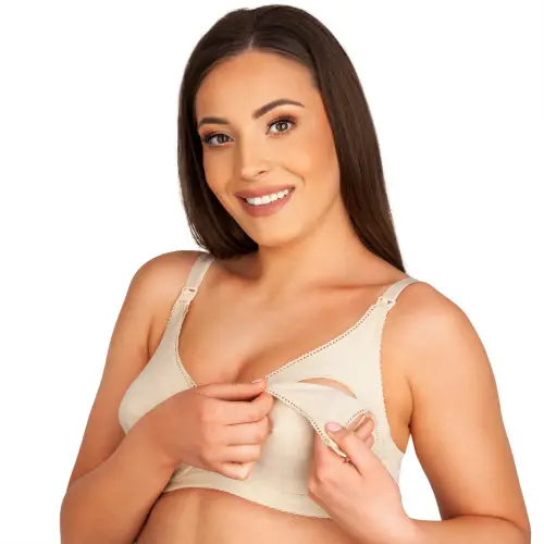 Bawełniany biustonosz do karmienia bez fiszbin Roseline 1700