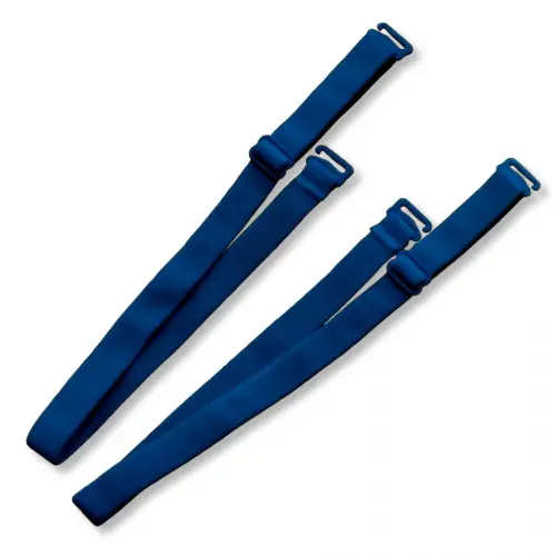 ramiączka materiałowe granatowe 2 szt, plastoikowe zapiecia,  szerokość 10mm.jpg